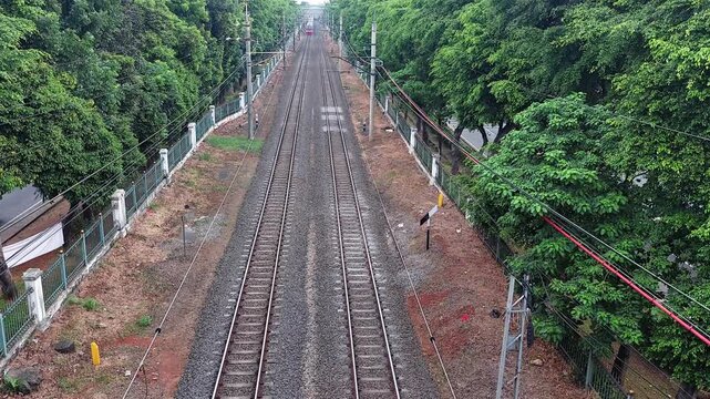 Electric Rail Train, which is a mode of transportation that uses electric power. KRL is one of the popular mass transportation options in Jakarta and its surroundings