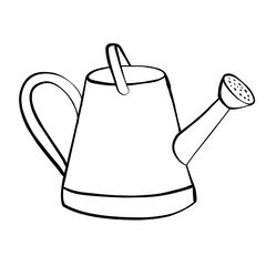 Line Watering Can Illustration © DENI ARIS SUSANTO