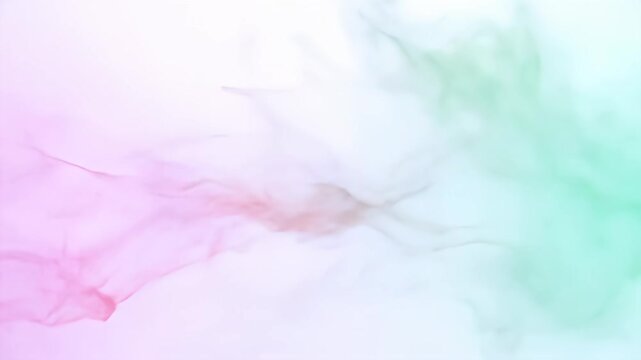 Purple and blue ink cloud swirling in water.
