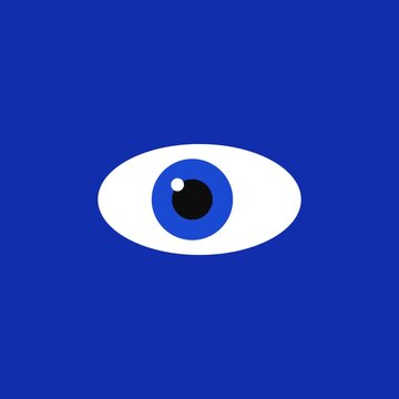 blue eye vector illustration