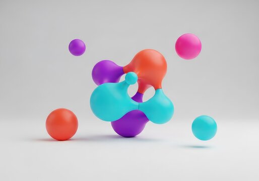 Conceptual rendering of simplified, interconnected geometric shapes symbolizing non-representational thought and abstract theoretical principles, structure, simplification, logic