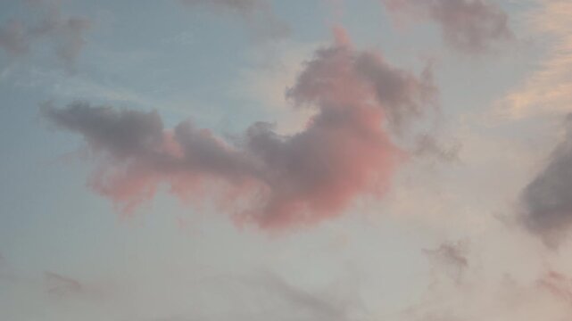 red clouds in the sky at sunset