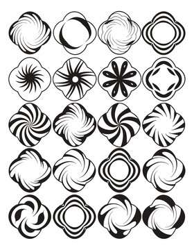 Abstract Rotational Patterns Collection