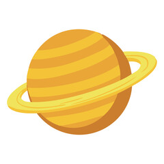 Saturn Planet Ring Space Illustration © nikagraphic
