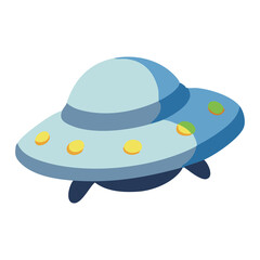UFO Flying Saucer Space Illustration © nikagraphic