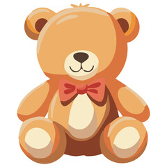 Fototapeta premium Cute Teddy Bear Plush Toy Icon