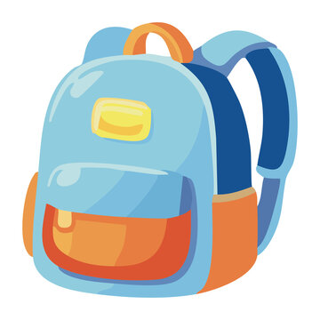 Kids Backpack School Bag Illustration