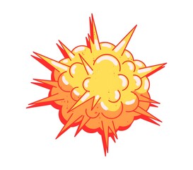 Boom explosion isolated on white © Emran Hossain