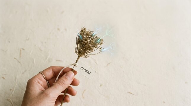 Person holding a flower representing demand forecasting by reading early signals before obvious growth cycle emerges