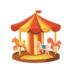 Carousel Merry Go Round Ride © nikagraphic