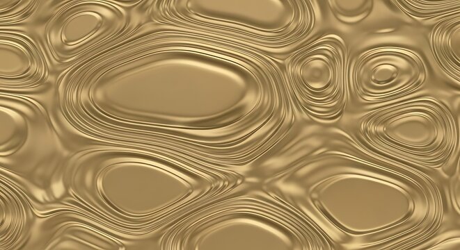 Beautiful intricate swirling gold metallic texture pattern with smooth reflective surface design elements
