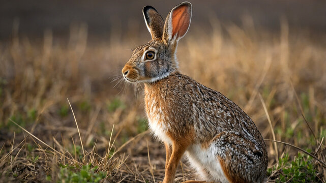 wild rabbit in the grass