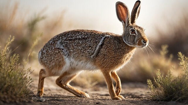 wild rabbit in the grass