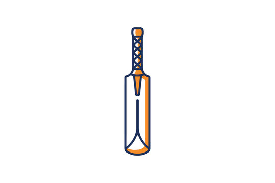 Cricket Bat Vector Illustration