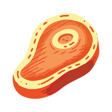 Grilled Steak Meat Food Icon