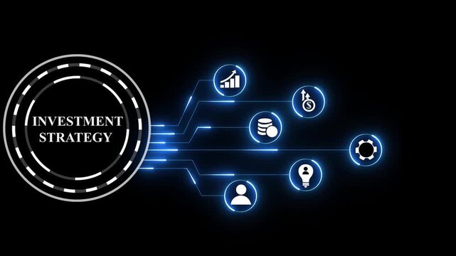 Strategic Investment Strategy and Financial Growth Concept with Business Market Analytics.