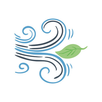Windy Weather Air Flow Icon