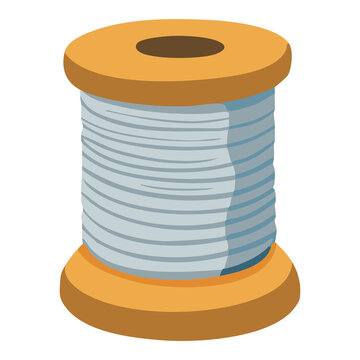Light Blue Thread Spool Sewing Supply