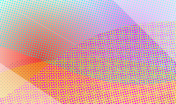Abstract Colorful Halftone Background Vibrant Geometric CMYK Dot Pattern Web Banner