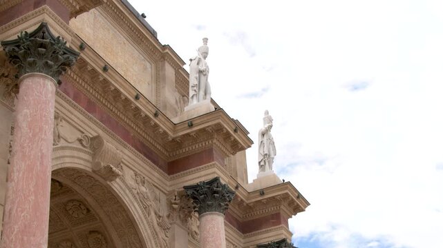 Arc de Triomphe du Carrousel Monument in Tuileries Garden Paris