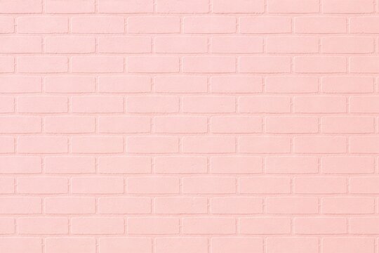 Pink Brick Wall Effect Background