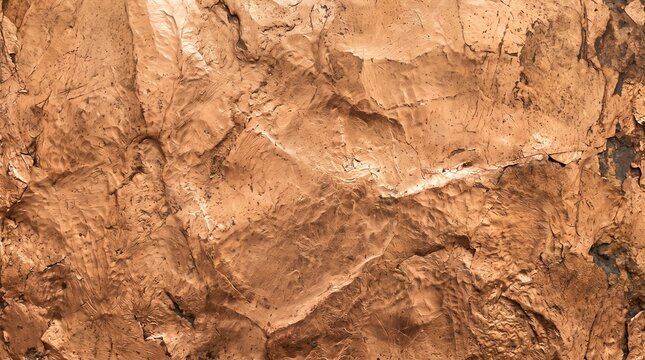 Rough hammered copper metal texture abstract bronze background
