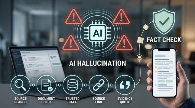 AI Hallucination Detection and Data Reliability Warning Concept for Artificial Intelligence Risk Management and Verification