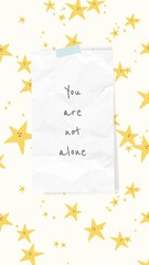 Obraz premium Motivational quote social story template