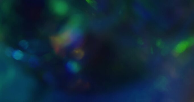 Bokeh art. Visual neon light. Pink yellow blue colorful radiant texture optical gleam flash on abstract illuminated vivid background.