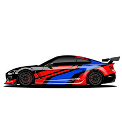 Fototapeta premium Sports Car Vector Art