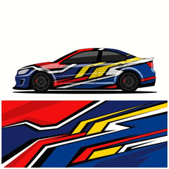 Fototapeta premium Race Car Wrap Design