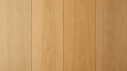 Fototapeta premium Natural Wood Paneling: Close-up of vertical wood planks showcasing the natural grain and warm tones of hardwood.