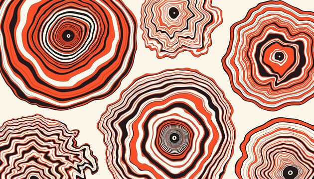 abstract agate cut slices pattern