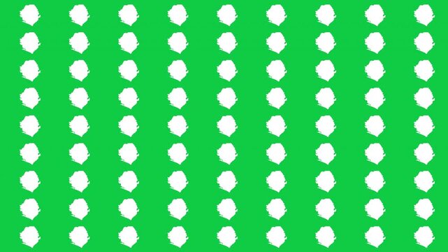 Sierra Leone map pattern scrolling perfect 15 second loop with green background