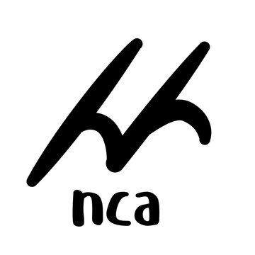 Traditional Bima script Nca character vector isolated for Indonesian cultural education designs.