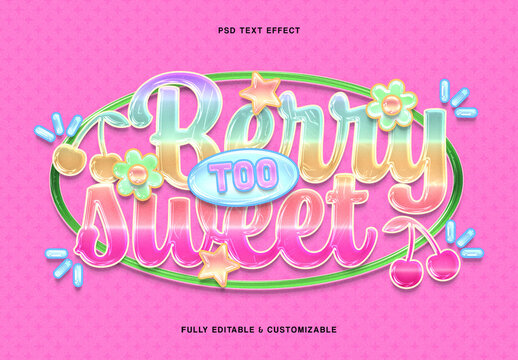 Candy Glossy Text Effect