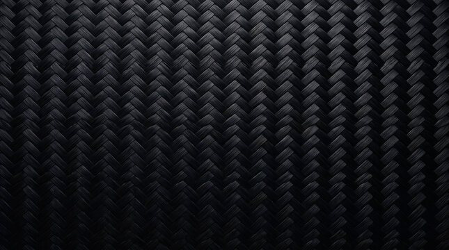 Close-up of Black Carbon Fiber Texture for Technology and Design Projects