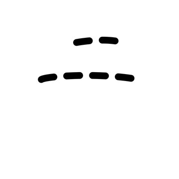 Traditional Bima script character vector isolated for Indonesian cultural and educational design.