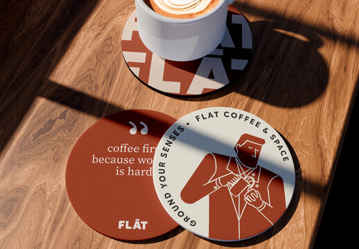 Drink Coaster Mockup