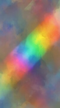 Vibrant Abstract Rainbow Mist 4K Generative AI