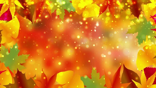 Colorful Autumn Leaves Fall Background 4K