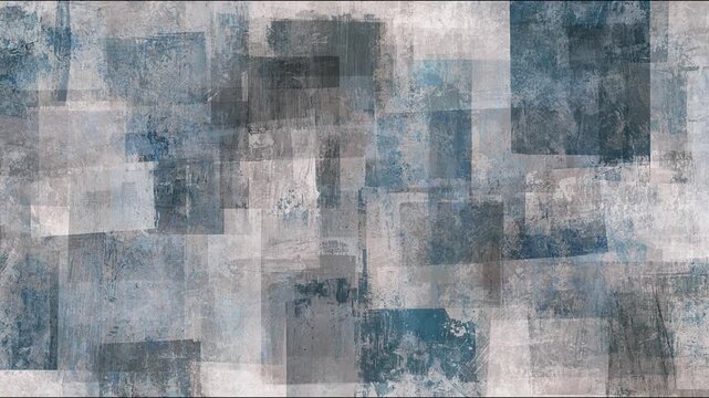 Modern Geometric Abstract Grunge Background With Random Blue Brush Strokes And Flat Textures For Clean And Professional Business Videos