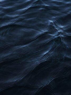Dark blue water ripples display an organic liquid texture in a vertical potrait composition for website backgrounds, digital art projects, and creative branding.