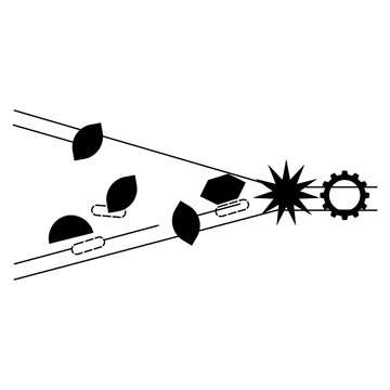 Vector Illustration of DNA Replication Unwinding of Double Helix with Enzymes Polymerase Helicase