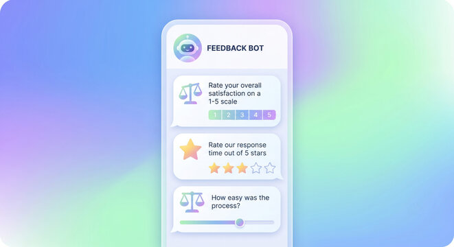 Onboarding micro‑survey: two questions, skip logic; response rate optimized.