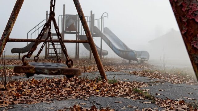 Abandoned Playground in a Nuclear Exclusion Zone