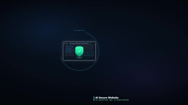 AI Secure Network Operations Center Threat Isolation and Autonomous Response Animation