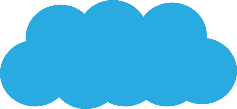 Cartoon white clouds icon set isolated on transparent background