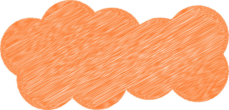 Cartoon white clouds icon set isolated on transparent background