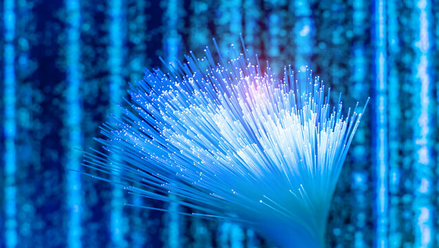 abstract background of fiber optic cables